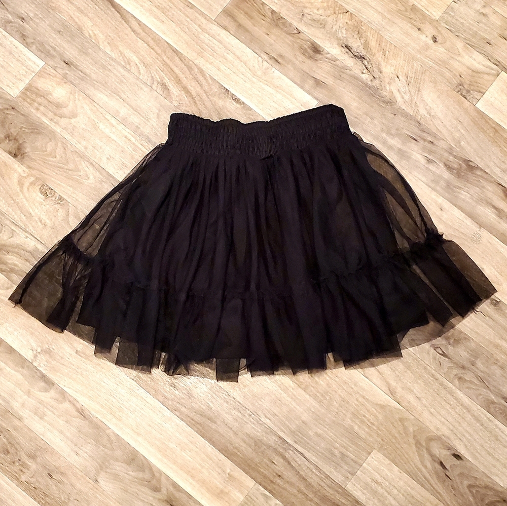 Xhilaration Black Tulle Mini Skirt